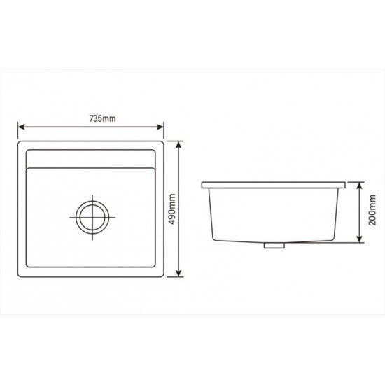 ΝΕΡΟΧΥΤΗΣ 7349A 73,5x49x20h GREY