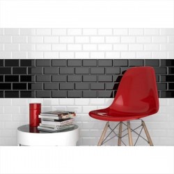 METRO BLANCO BRILLO BISELADO 10X20 ECO ΔΙΑΛΟΓΗ