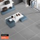 POLARIS GRIS MAT RETT. 60X60