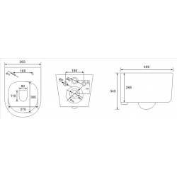 ΛΕΚΑΝΗ ΚΡΕΜΑΣΤΗ & ΚΑΛΥΜΜΑ B-2211 RIMLESS