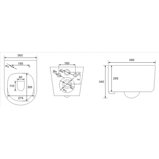 ΛΕΚΑΝΗ ΚΡΕΜΑΣΤΗ & ΚΑΛΥΜΜΑ B-2211 RIMLESS