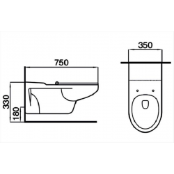 ΛΕΚΑΝΗ ΚΡΕΜΑΣΤΗ & ΚΑΛΥΜΜΑ SOFT CLOSE ΑΜΕΑ B-2311-3