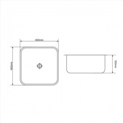 ΝΙΠΤΗΡΑΣ ΓΡΑΝΙΤΕΝΙΟΣ 400W 40x40x12h GREY