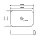 ΝΙΠΤΗΡΑΣ ΓΡΑΝΙΤΕΝΙΟΣ 5538W 55x38,5x11h WHITE