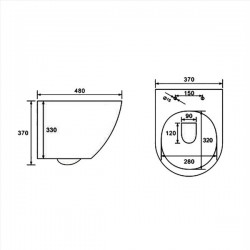 ΛΕΚΑΝΗ ΚΡΕΜΑΣΤΗ & ΚΑΛΥΜΜΑ B-2376 MINI RIMLESS