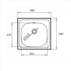 ΝΕΡΟΧΥΤΗΣ INSET INOX 50X50 101036301