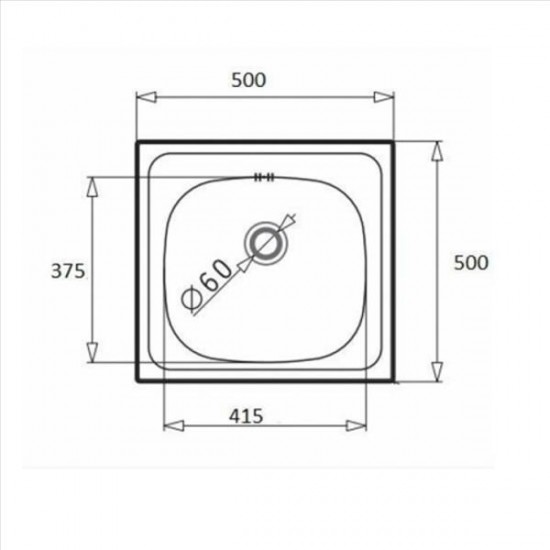 ΝΕΡΟΧΥΤΗΣ INSET INOX 50X50 101036301