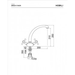 ΜΠΑΤΑΡΙΑ ΚΟΥΖΙΝΑΣ GRAZIA ΧΡΩΜΕ GRC5117/5CR