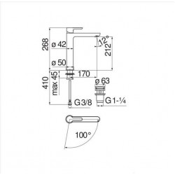 ΜΠΑΤΑΡΙΑ ΝΙΠΤΗΡΟΣ ΨΗΛΗ ABC BLACK MATT AB87128/2BM